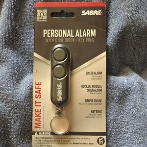 SABRE Black Personal Alarm with Key Ring